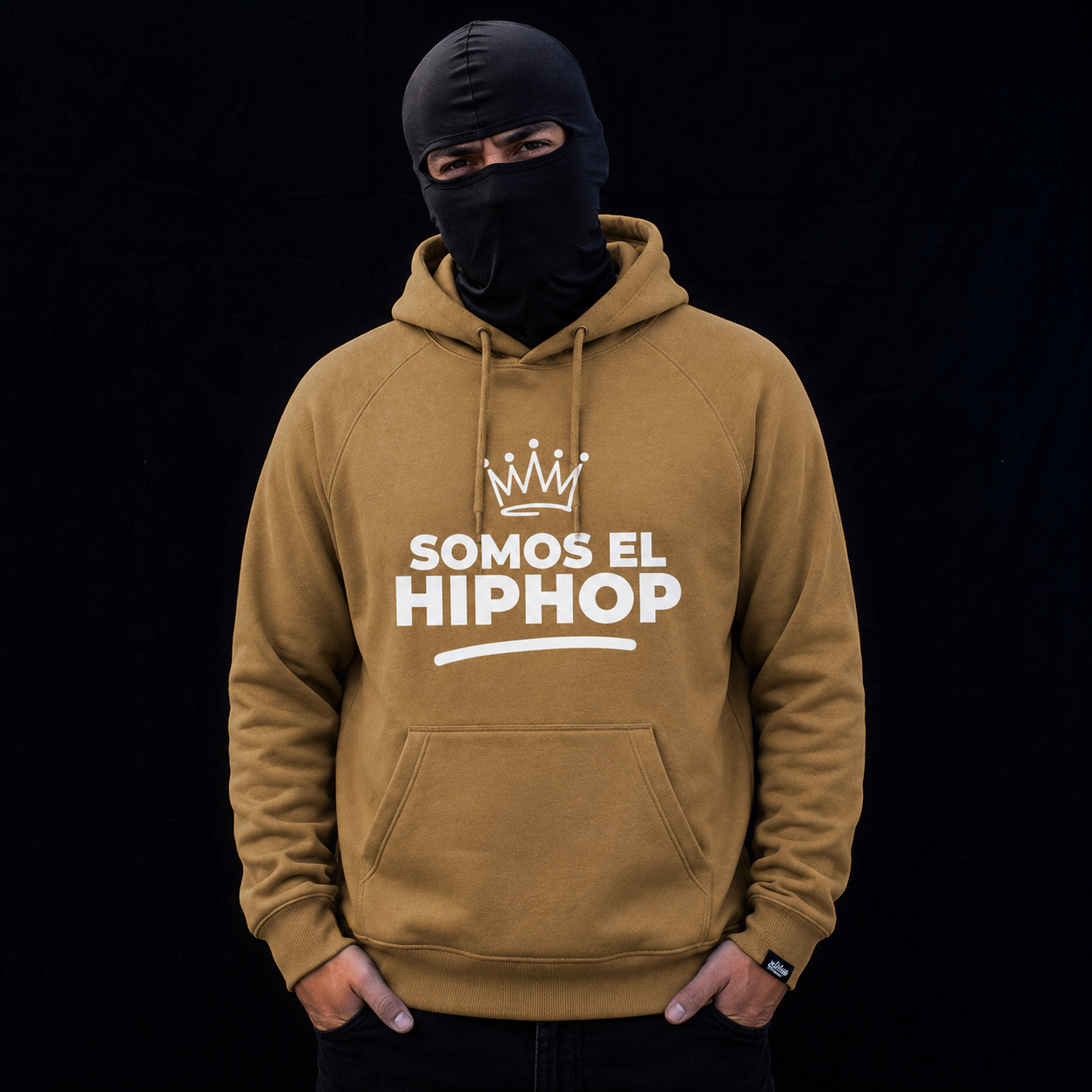 Poleron SEHH Estampado Blanco - Café Claro